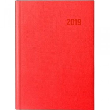 AGENDA A5 (15X21) DÍA/PÁGINA ROJO BRETAÑA THANKS GRAFOPLAS