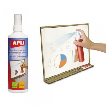 SPRAY LIMPIEZA PARA PIZARRAS BLANCAS DE 250 ML APLI