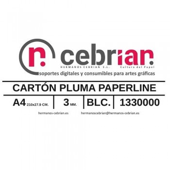 CAJA 80 HOJAS CARTON PLUMA 3MM DIN-A4 FIRENZE