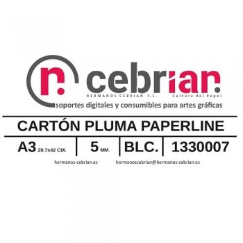 CAJA 25 HOJAS CARTON PLUMA 5MM A3 FIRENZE