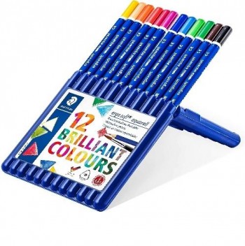 ESTUCHE 12 LÁPICES DE COLORES ACUARELL STAEDTLER