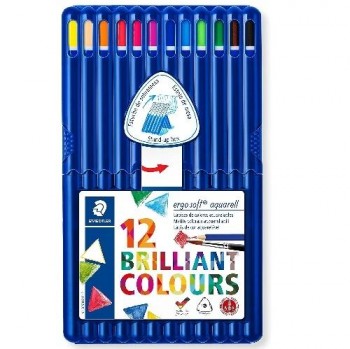 ESTUCHE 12 LÁPICES DE COLORES ACUARELL STAEDTLER
