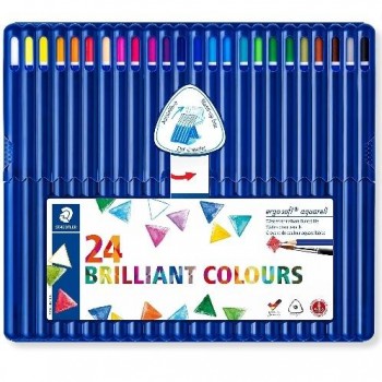 ESTUCHE 24 LÁPICES DE COLORES ACUARELL STAEDTLER