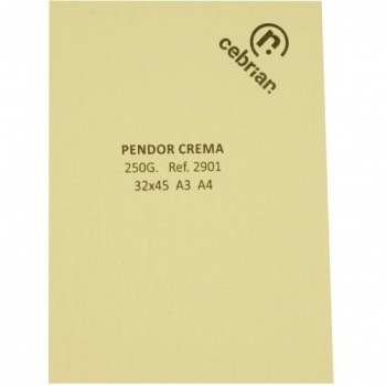 PTE. A4 250 GRS 100H PENDOR CREMA