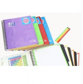 CUADERNO EBOOK4 A4+ 120 HOJAS 3 SEPARADORES 5X5 OXFORD