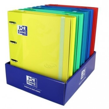 CARPETA OXFORD 4 D 35MM. CON RECAMBIO 5x5 COLORES VIVOS SOS NOTES SOFT TOUCH