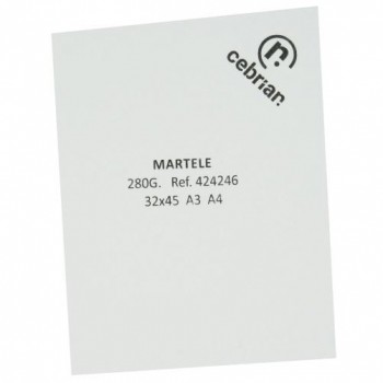 PAQUETE 50 H. CARTULINA MARTELE A4 280GR. BLANCO