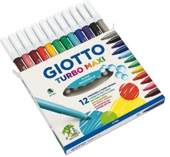 ESTUCHE 12 ROTULADORES GIOTTO TURBO COLOR MAXI