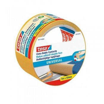 CINTA ADHESIVA DUO-DOBLE CAPA PARA PEGADO CARTELES 50 MM X 25 M