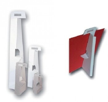 PACK DE 100 UNIDADES PEANA DE CARTON BLANCA 140 MM