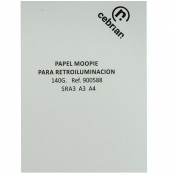 PAQUETE 50 HOJAS PAPEL RETROILUMINADO 140 GR SRA3 INKJET
