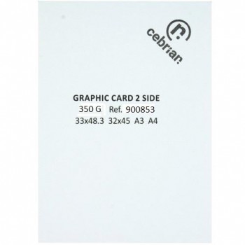 PAQUETE 100 HOJAS 33X48,3 350G CARTULINA GRAFICA 2 CARAS
