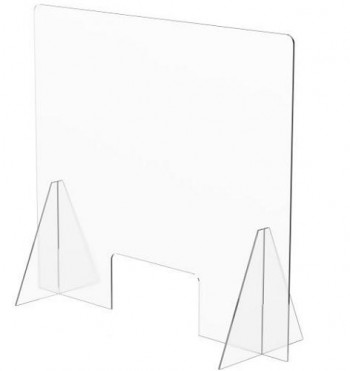 MAMPARA DE PROTECCIÓN DE MOSTRADOR 65X120 CM 4MM DE GROSOR