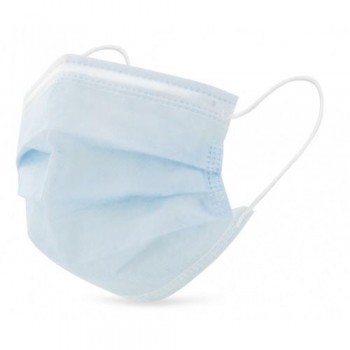 CAJA DE 50 MASCARILLAS HIGIÉNICAS AZULES 1 SOLO USO 3 CAPAS