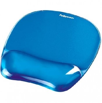 ALFOMBRILLA  REPOSAMUÑECAS GEL FELLOWES AZUL