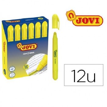 MARCADOR DE CERA GEL FLUORESCENTE AMARILLO JOVI