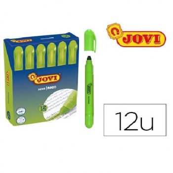 MARCADOR DE CERA GEL FLUORESCENTE VERDE JOVI