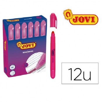 MARCADOR DE CERA GEL FLUORESCENTE ROSA  JOVI