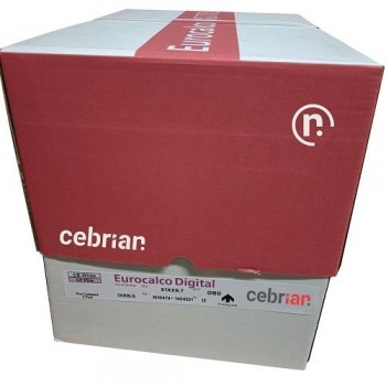 CAJA 2500 HOJAS EUROCALCO DIGITAL 80g A4 5 PAQUETES 250 JUEGOS 1ª HOJA BLANCO/ COPIA Rosa