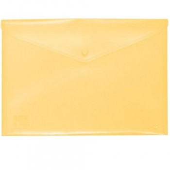 SOBRE FOLIO CON BROCHE ECOPLAS POLIPROPILENO TRANSLUCIDO AMARILLO SOFT
