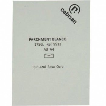 PAQUETE 100 HOJAS A4 175GR. PARCHMENT BLANCO