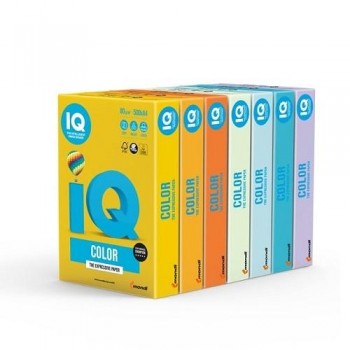 PAQUETE 500 HOJAS IQ COLOR AMARILLO YE23 A3 80G