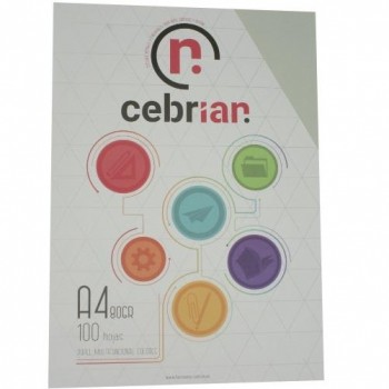 PAQUETE 100 HOJAS GRIS GR21 A4 80G