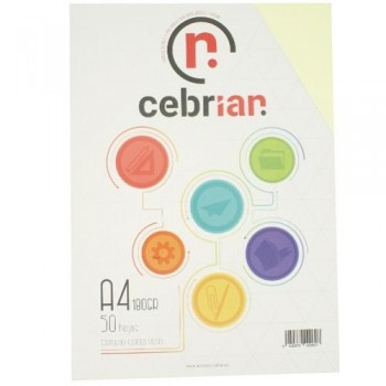PAQUETE 25 CARTULINAS 180G 50X65 AMARILLO