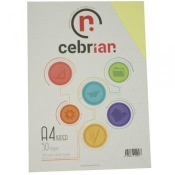PAQUETE 250 CARTULINAS 180G 32X45 SRA3 AMARILLO MEDIO