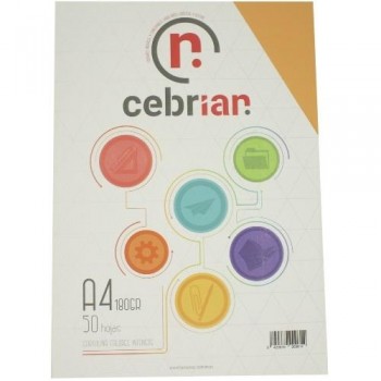 PAQUETE 250 CARTULINAS 240G A3 MARRÓN AVELLANA
