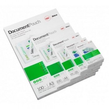 CAJA 100 CARTERAS DE PLASTIFICAR A4 2X80 MICRAS