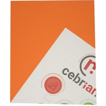PAQUETE 125 CARTULINAS 180G 50X65 NARANJA
