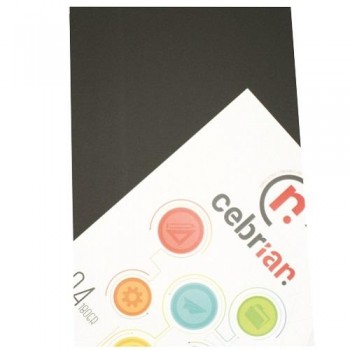 PAQUETE 25 CARTULINAS 180G 50X65 NEGRO