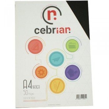 PAQUETE 250 CARTULINAS 240G A3 NEGRO
