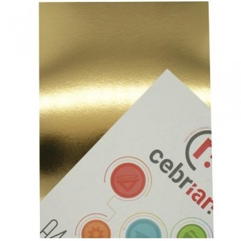 PAQUETE 40 CARTULINAS 250 GRS. A4 ORO METALIZADO
