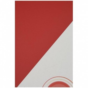 PAQUETE 100 HOJAS POLIPROPILENO OPACO A-4 ROJO