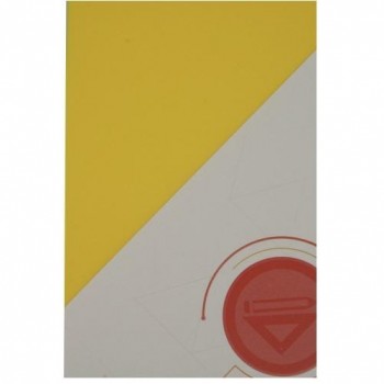 PAQUETE 100 HOJAS POLIPROPILENO A-4 OPACO AMARILLO