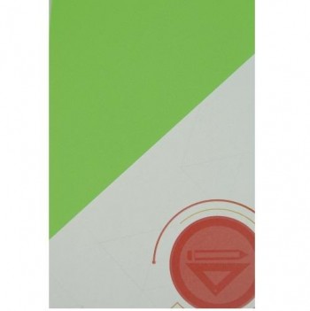 PAQUETE 100 HOJAS POLIPROPILENO A-4 OPACO VERDE FLUOR