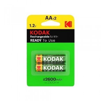 PILA KODAK RECARGABLE 2600MAH LR6 AA 1.2V (PÀCK 2)