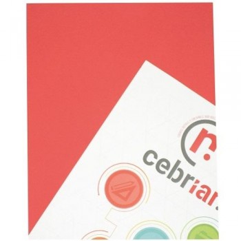 PAQUETE 250 CARTULINAS 240G A4 ROJO