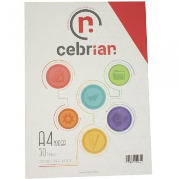 PAQUETE 250 CARTULINAS 240G A4 ROJO