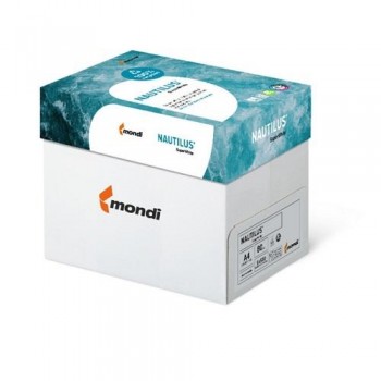 PAQUETE 500 HOJAS RECICLADO NAUTILUS SUPER WHITE A4 80G