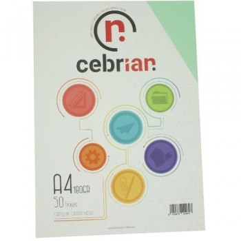 PAQUETE 25 CARTULINAS 180G 50X65 VERDE