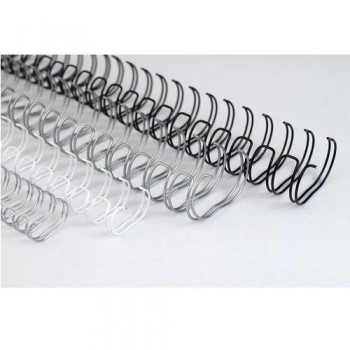 CAJA 100 UNIDADES CANUTILLO WIRE-O PASO 3:1 Nº3 4.7 MM 3/16\c BLANCO HASTA 20 HOJAS
